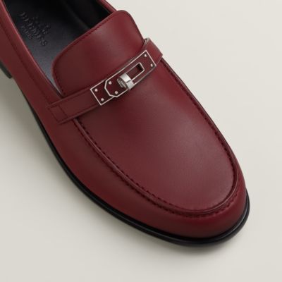 HERMES フリンジ付き赤ローファー Red - Loafers - Women's Shoes | Hermès USA